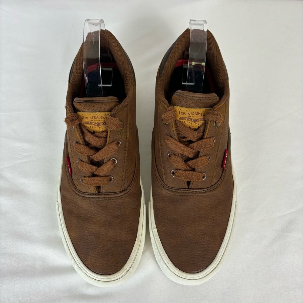 Levi’s Sneakers Comfort Lace Up Classic Low Top Tennis Shoes Brown Size 9 - Picture 5 of 16